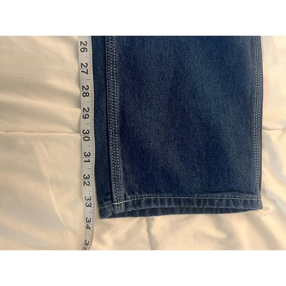 NWTCarhartt B13-DST Tag Sz 34 x 34 Dungaree Fit Mens Carpenter Jeans 100% Cotton - Picture 7 of 8